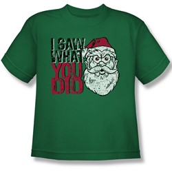I Saw You - Big Boys T-Shirt In Kelly Green