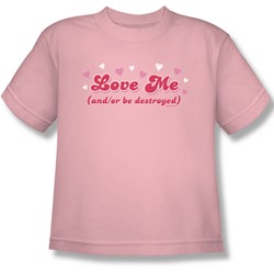 Love Me - Big Boys T-Shirt In Pink