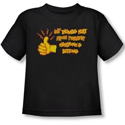 My Thumb Hurts - Toddler T-Shirt In Black