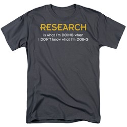 Research - Mens T-Shirt In Charcoal