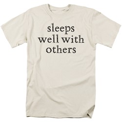 Sleeps Well - Mens T-Shirt In Cream