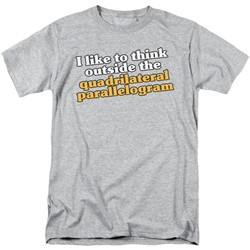 Funny Tees - Mens Quadrilaterial T-Shirt