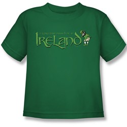 Leprechaun Moon - Little Boys T-Shirt In Kelly Green