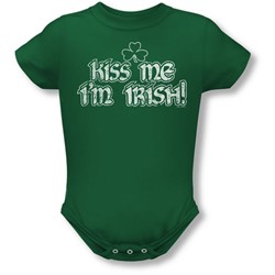 Kiss Me I'M Irish - Onesie In Kelly Green