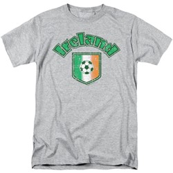 Ireland With Soccer Flag - Mens T-Shirt In Athletic Heather