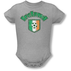 Ireland With Soccer Flag - Onesie In Athletic Heather