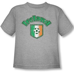 Ireland With Soccer Flag - Toddler T-Shirt In Athletic Heather