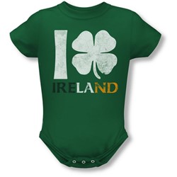 I Love Ireland - Onesie In Kelly Green