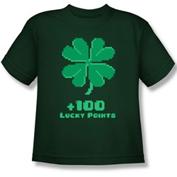 Lucky Points - Big Boys T-Shirt In Safari Green