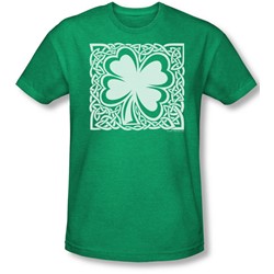 Celtic Clover - Mens T-Shirt In Kelly Green