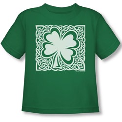 Celtic Clover - Toddler T-Shirt In Kelly Green