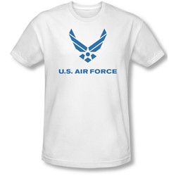 Air Force - Mens Distressed Logo Slim Fit T-Shirt