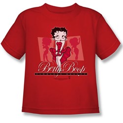 Betty Boop - Timeless Beauty Little Boys T-Shirt In Red