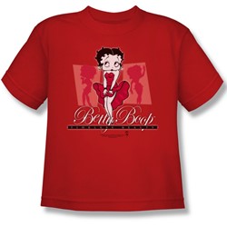 Betty Boop - Timeless Beauty Big Boys T-Shirt In Red