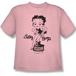 Betty Boop - Inkwell Big Boys T-Shirt In Pink