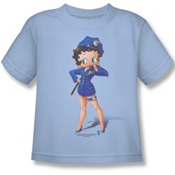 Betty Boop - Officer Boop Juvee T-Shirt In Light Blue