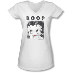 Betty Boop - Juniors Not Fade Away V-Neck T-Shirt
