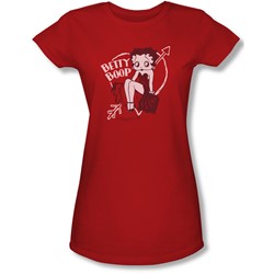 Betty Boop - Juniors Lover Girl Sheer T-Shirt