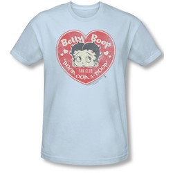 Betty Boop - Mens Fan Club Heart Slim Fit T-Shirt