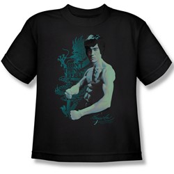 Bruce Lee - Feel! Big Boys T-Shirt In Black