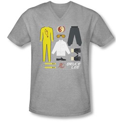 Bruce Lee - Mens Lee Gift Set V-Neck T-Shirt