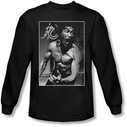 Bruce Lee - Mens Focused Rage Longsleeve T-Shirt
