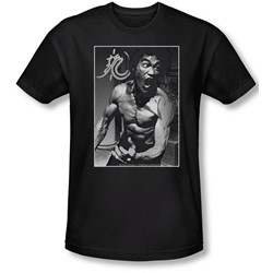 Bruce Lee - Mens Focused Rage Slim Fit T-Shirt