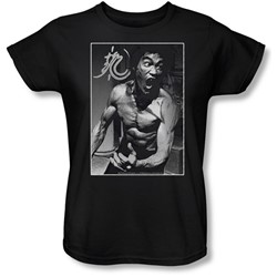 Bruce Lee - Womens Focused Rage T-Shirt