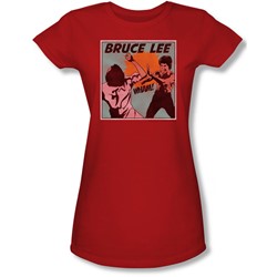 Bruce Lee - Juniors Comic Panel Sheer T-Shirt