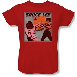 Bruce Lee - Womens Comic Panel T-Shirt