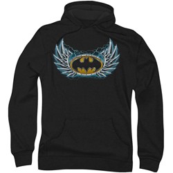 Batman - Mens Steel Wings Logo Hoodie