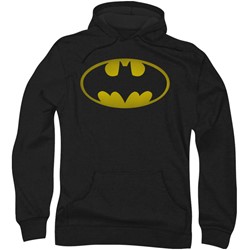 Batman - Mens Washed Bat Logo Hoodie