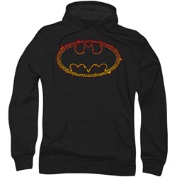 Batman - Mens Flame Outlined Logo Hoodie