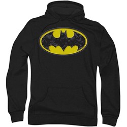 Batman - Mens Bats In Logo Hoodie