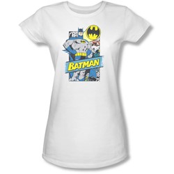 Batman - Juniors Out Of The Pages Sheer T-Shirt