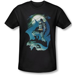 Batman - Mens Glow Of The Moon Slim Fit T-Shirt