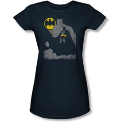 Batman - Juniors Bat Knockout Sheer T-Shirt