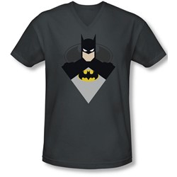 Batman - Mens Simple Bat V-Neck T-Shirt