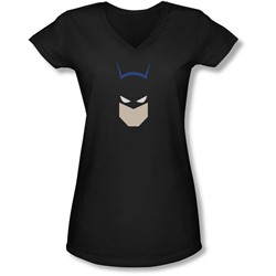 Batman - Juniors  Bat Head V-Neck T-Shirt
