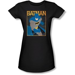 Batman - Juniors Simple Bm Poster Sheer T-Shirt