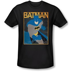 Batman - Mens Simple Bm Poster Slim Fit T-Shirt