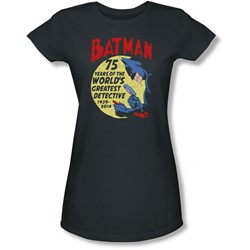 Batman - Juniors Detective 75 Sheer T-Shirt
