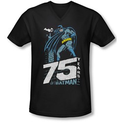 Batman - Mens Rooftop V-Neck T-Shirt