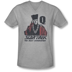 Star Trek - Mens Q Point V-Neck T-Shirt
