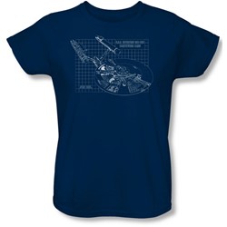 Star Trek - Womens Enterprise Prints T-Shirt