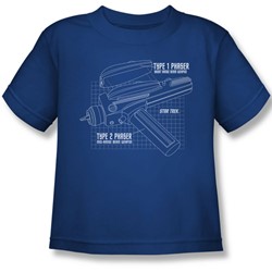 Star Trek - Little Boys Phaser Plans T-Shirt