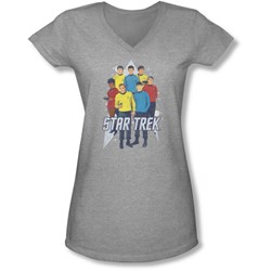 Star Trek - Juniors Here Here V-Neck T-Shirt