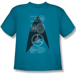 Star Trek - Big Boys Line Of Ships T-Shirt
