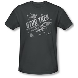 Star Trek - Mens Through Space Slim Fit T-Shirt