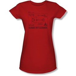 Star Trek - Juniors D7 Diagram Sheer T-Shirt